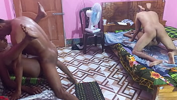 Preview 2 of Anak Kecil Paksa Sex Xnxx - Black babes sucking and fucking huge cocks, Two Couples fucks   , , , ,  Hanif and Popy khatun and Mst sumona and Manik Mia