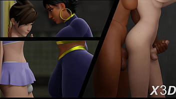 Preview 1 of 2018 Sex Vduo - Overwatch Futa Phara x Tracer