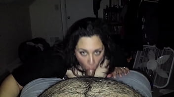 Preview 1 of Sissy Solo Dildo - hot bbw wife gives amazing blowjob POV