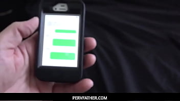 Preview 1 of Voletta Makeda - Big Ass Teen Stepdaughter Family Sex With Stepdad After Finding Sexting Pics POV