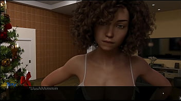 Preview 3 of How To Please A Cock - Big Citys Pleasures Xmas [ Christmas Hentai Game PornPlay ] Ep.1 Santa threesome with a redhead and a hot ebony girl