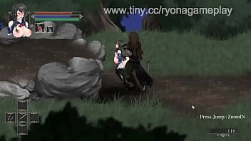 Preview 2 of Yml Poron - Hot lady having sex with men in Night of rev new act hentai game video