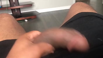 Preview 1 of Big Breast Nud - 1/3 pov playing with my dick