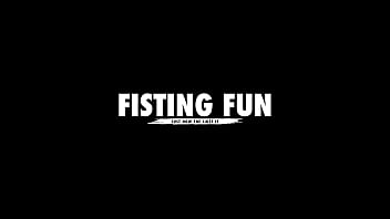 Preview 1 of Oil Boomb - Fisting Fun Advanced Alexa Lewis &amp_ Stacy Bloom Deep Fisting, , Double Anal Fisting,  Vaginal Fisting,  Monster ButtRose FF011