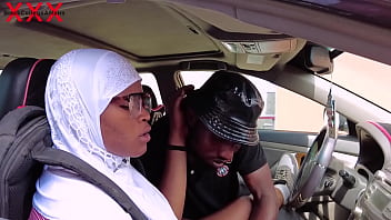 Preview 2 of Africans Schools - Uber driver seduces an Innocent girl and fucks her in his car while she was waiting for her friend to come out