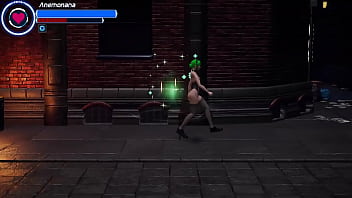 Preview 1 of Ten In Cute - Jerking off in the streets [Solas City Heroes]