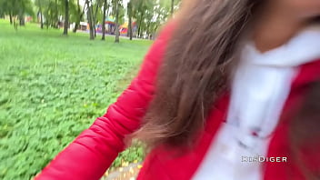 Preview 1 of India Gimp - picked up a girl 18 yo with a skate and fucked her in the park on a tree in public