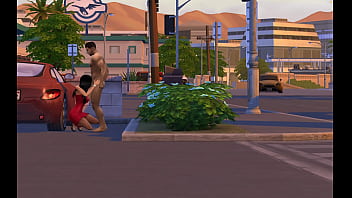 Preview 2 of Kptm Girl - Bella Goth Public BlowJob (Sims 4)