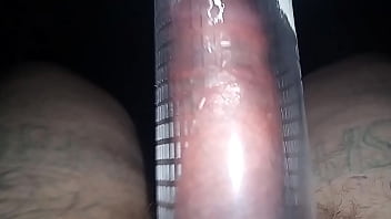 Preview 4 of Jiga Sali - I&#039_m pumping my dick with a vacuum pump! My cock has become THICK and HARD like a sausage!