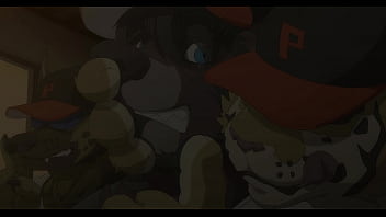 Preview 3 of Porn Pors Sex Video - Little soccer furry gets penetrated by three big males