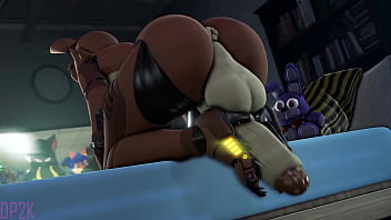 Preview 1 of Fuk Hand - Foxy Self FootJob (Fnaf)