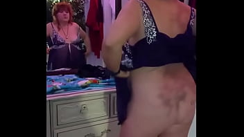 Preview 1 of Girls Hire - Xmas purple teddy pussy dance - Hotwife Steffi gets facial