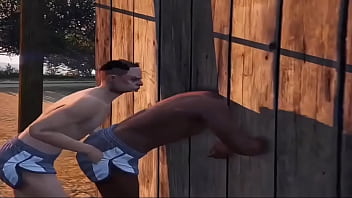 Preview 1 of Black Men Hard Fast Xxx - COMENDO NOVINHA NA MOITA