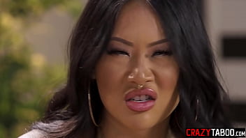 Preview 1 of Wife Surprise Another Man - Secretary Jewelz Blu fucks horny big tits Asian MILF boss Connie Perignon and big cock dude