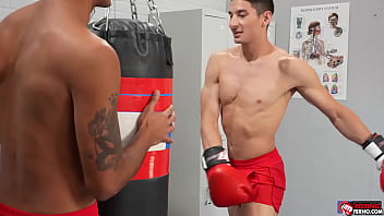 Preview 2 of Phim Set Thu Moi Nhat - Two athletes Apollo Fates anal fist and fucked Jim Fit. They are in the gym,  Jim cuts his training short for the chance to have Apollo swallow his already-hard cock and rim his smooth hole