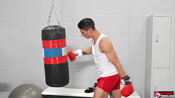 Preview 1 of Phim Set Thu Moi Nhat - Two athletes Apollo Fates anal fist and fucked Jim Fit. They are in the gym,  Jim cuts his training short for the chance to have Apollo swallow his already-hard cock and rim his smooth hole