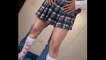 Preview 1 of Boobs Pushing Bf - Busty petite is fingered until female orgasm until getting wet that cute body