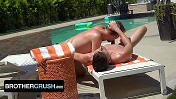 Preview 4 of Bbffxxx 2 - BrotherCrush - Handsome Fit Studs Taylor Reign And Jack Bailey Breeding By The Pool
