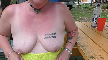 Preview 3 of Kendra Lust Mom Hard Fuck Son - Blatant Public Display at the local Holiday Park by trashy Kiwi MILF. Trailer