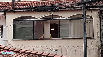 Preview 2 of Teen Russian - Transei com minha amiga na varanda de casa e ficamos pelada pro pessoal da rua