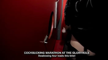 Preview 3 of Imo Xxx Vidoes - Swallowing four loads at the gloryhole
