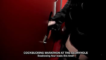 Preview 1 of Imo Xxx Vidoes - Swallowing four loads at the gloryhole