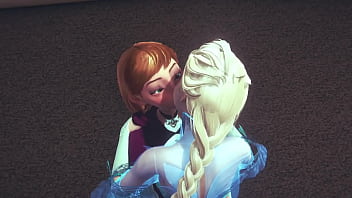 Preview 1 of Momy Inside Boy - Futa Elsa fingering and fucking Anna | Frozen Parody