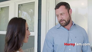 Preview 1 of Threesome Gifs - Stepmom Caught Me With Stepdad But Joins In- Carmela Clutch,  Freya Von Doom