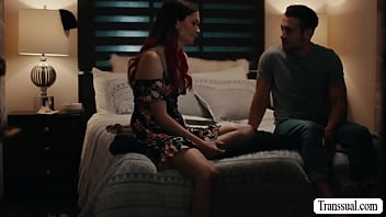 Preview 1 of Santy Sophie - Stepbro analed his skinny TS stepsister
