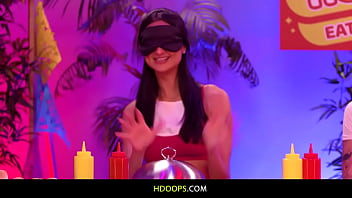 Preview 1 of Faty Cock - Eliza Ibarra,  Alexis Tae &amp_ Charlotte Sins joining the lesbian hotdog contest