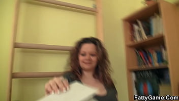 Preview 1 of Wispar Use - Huge melons fatty seduces fitness trainer into sex