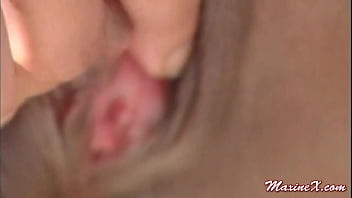 Preview 3 of Vk Girle - Maxine X In Glasses Plays With Vibrator While Fills Her Pussy With A Dildo!