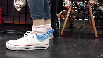 Preview 1 of Hindi Chut Chatne Bf - Two pairs of socks and sweaty feet