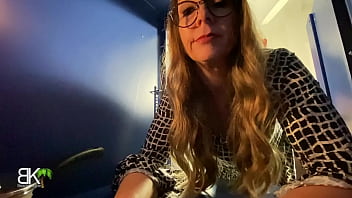 Preview 4 of Lena Sex - She got her BIG ASS STUCK in the cabinet then got FUCKED AND CREAMPIED!
