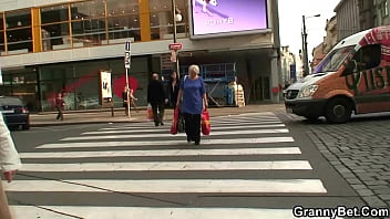 Preview 1 of Age 19porn Video - Big tits blonde granny riding his dick