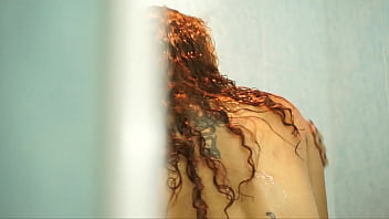 Preview 3 of Kolkata Rep Sex Video - The beautiful Evelin gets into my shower and after applying a dose of soap and making me very horny,  she sits on the shower floor while she slowly urinates in front of me