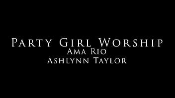 Preview 1 of Silvia Loret Nude - Pervy Lesbian Masturbates To Her Roommates Feet - Ashlynn Taylor &amp_ Ama Rio