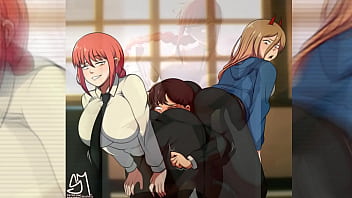 Preview 4 of Lesbian Milf Caught Maid - Compilation Rule 34 Makima 2 (Chainsaw Man)
