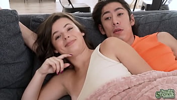 Preview 2 of Him Cum Hard - David Lee gets horny from Dharma Jones amazing blowjob
