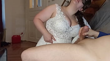 Preview 1 of Wifey World - Sloppy throating from sex hungry Bride HD