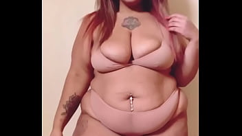 Preview 4 of Shyla Stylez Keiran - Hot BBW Plus Size Model Babydoll In Nude Lingerie