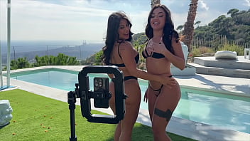 Preview 1 of Indin Hot Vidos - Maximo Garcia fucks Steffy Moreno and Martina Smeraldi and makes them squirt