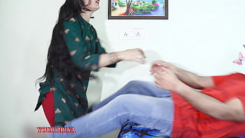 Preview 1 of Veronica Shanks - Cutest teen Step-sister had first painful anal sex with loud moaning and hindi talking
