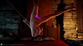 Preview 2 of Mom Force Fuck Video - Triss in reverse shibari suspension (The Awakening)