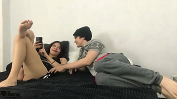 Preview 1 of First Fuck Blood Hard Video - Le traigo muchas ganas de follarme a la cachonda de mi hermanastra CUM-BOCA PARTE 1