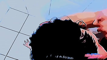 Preview 4 of Ho Test Mom - Cartoon - Sobrinho gozou 2 vezes na boca da tia novinha e japa. Ele n&atilde_o aguentou foi s&oacute_ eu chupar e engolir e ele j&aacute_ gozou novamente