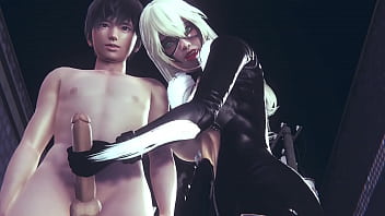 Preview 2 of Gang Bang On Brazar Com - Cat Woman in Gotham City (Black Catwoman) handjob with cumshot 3d animation