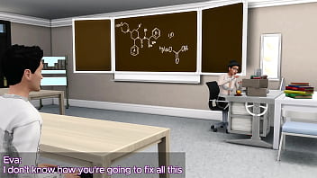 Preview 1 of Western Big Porn - Young teacher helps student to correct grades (porn with young)