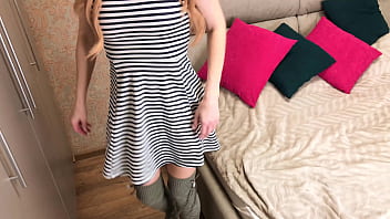 Preview 1 of Bus Picnic - Stepdad Fucks Stepdaughter while Stepmom in the Next Room - Russian Amateur with Dialogue