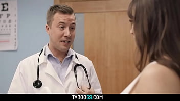 Preview 2 of 10 Man And 1 Woman Making Sex - Pregnant Lexi Luna getting fucked in the doctor office